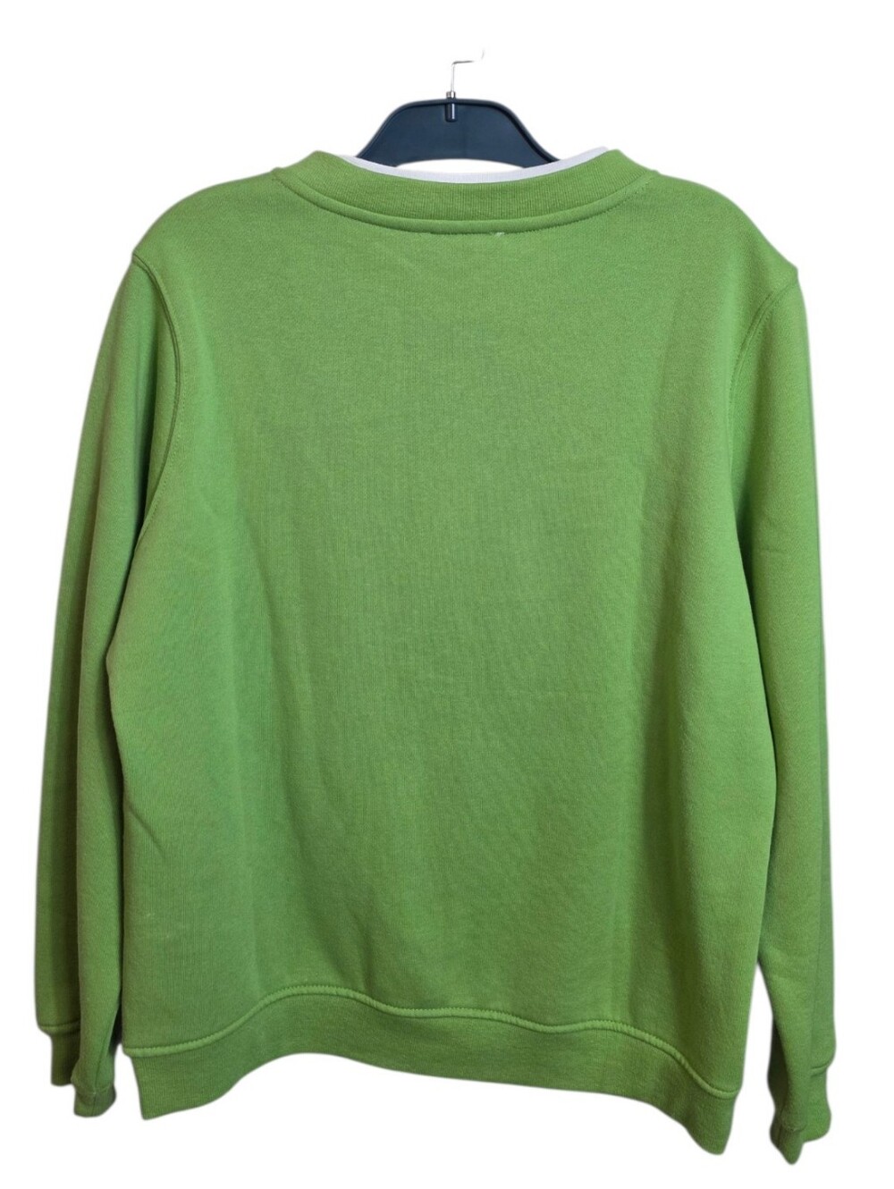 Rebecca Malone Women’s Medium Green Embroidered Leaf Button Front Cardigan Fall - Picture 4 of 11